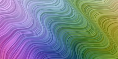 Bükülmüş çizgileri olan çok renkli vektör arkaplanı.