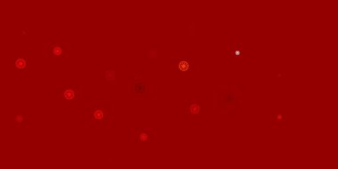 Disklerle açık turuncu vektör dokusu. Basit gradyan arkaplandaki soyut renkli diskler. Duvar kağıtları, perdeler için desen.