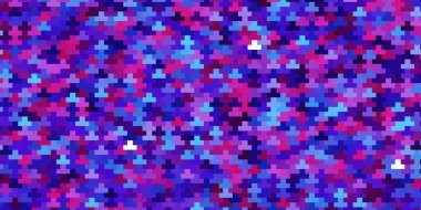 Koyu pembe, mavi vektör arka planı çokgen biçiminde. Gradyan dikdörtgenleri ve kareleri olan renkli çizimler. İniş sayfası için modern şablon.