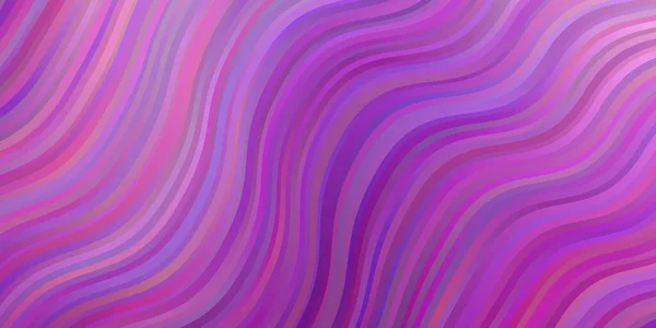 Светло Фиолетовый Розовый Вектор Искушают Изогнутыми Линиями Иллюстрация Полутоновом Стиле — стоковый вектор