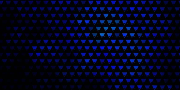 Layout Vetorial Blue Escuro Com Linhas Triângulos Ilustração Abstrata Moderna — Vetor de Stock