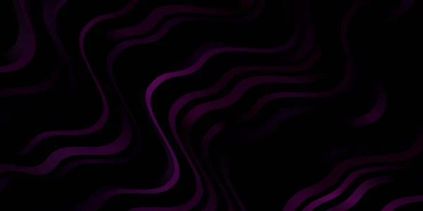 Темно Рожевий Векторний Фон Кривими Барвисті Ілюстрації Круговому Стилі Лініями — стоковий вектор