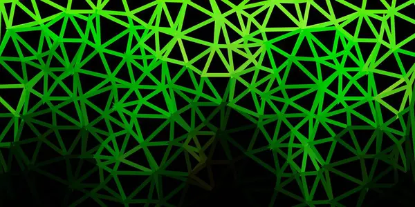 Dunkelgrüner Gelber Vektor Abstrakter Dreieck Hintergrund Verlaufsdarstellung Polygonalen Stil Mit — Stockvektor