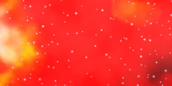 Rojo Claro Patrón Vectorial Amarillo Con Estrellas Abstractas Ilustración Colorida — Archivo Imágenes Vectoriales