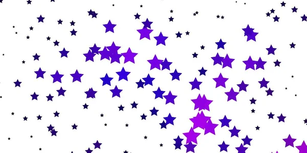 Morado Oscuro Textura Vectorial Rosa Con Hermosas Estrellas — Vector de stock