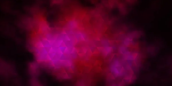 Tmavě Růžový Vektorový Vzor Polygonálním Stylem Krásná Ilustrace Trojúhelníky Přírodním — Stockový vektor