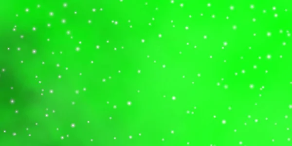 Ljusgrön Vektor Bakgrund Med Färgglada Stjärnor Dekorativ Illustration Med Stjärnor — Stock vektor