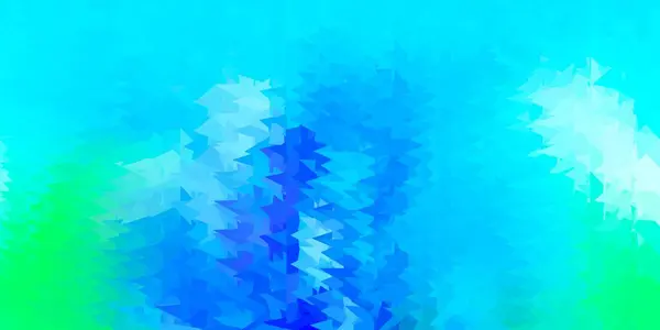 Modèle Polygonal Bleu Clair Vecteur Vert Illustration Abstraite Colorée Avec — Image vectorielle
