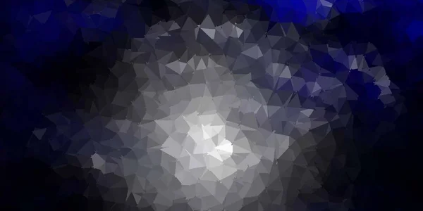 Тёмно Синий Векторный Многоугольник Красочная Абстрактная Иллюстрация Градиентными Треугольниками Умный — стоковый вектор