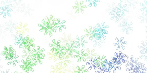 Ανοιχτό Μπλε Πράσινο Διάνυσμα Αφηρημένη Υφή Φύλλα Θολή Διακοσμητική Σχεδίαση — Διανυσματικό Αρχείο
