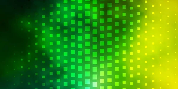 Светло Зеленая Желтая Векторная Компоновка Линиями Прямоугольниками — стоковый вектор