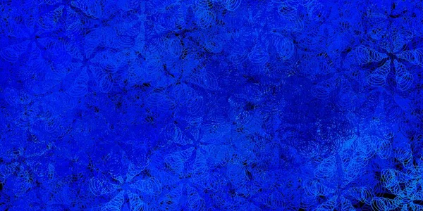 Layout Vetorial Blue Escuro Com Formas Círculo Discos Coloridos Abstratos — Vetor de Stock