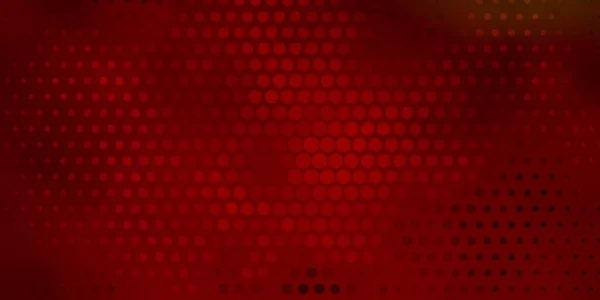 Dunkelgrüne Rote Vektortextur Mit Kreisen Illustration Mit Einer Reihe Leuchtender — Stockvektor