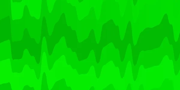 Hellgrünes Vektormuster Mit Kurven Abstrakte Illustration Mit Steigungsbögen Vorlage Für — Stockvektor