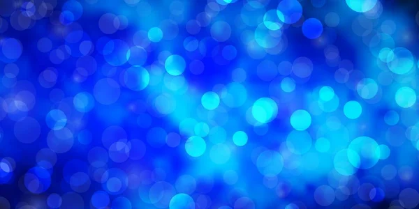 Luz Azul Fundo Vetorial Com Círculos Discos Coloridos Abstratos Sobre — Vetor de Stock