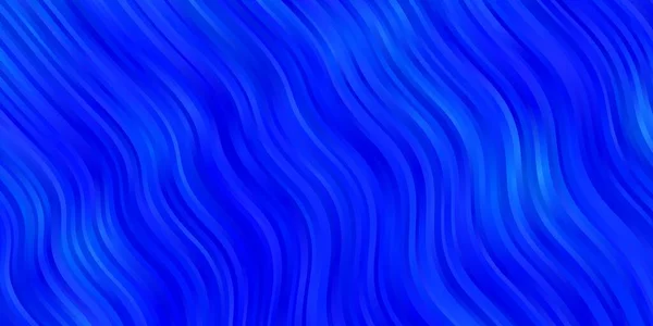 Светло Голубой Векторный Фон Изогнутыми Линиями — стоковый вектор
