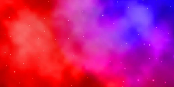 Bleu Clair Motif Vectoriel Rouge Avec Étoiles Abstraites — Image vectorielle