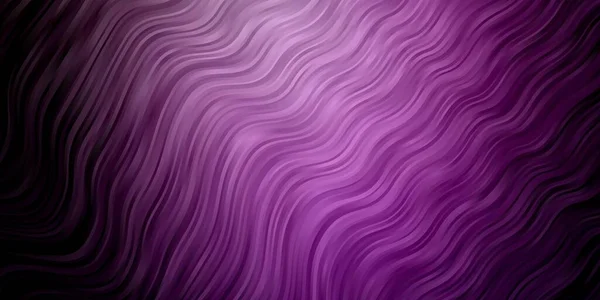 Diseño Vectorial Púrpura Claro Con Curvas Ilustración Estilo Semitono Con — Vector de stock
