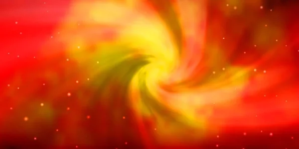 Темно Оранжевый Вектор Яркими Звездами Декоративная Иллюстрация Звездами Абстрактном Шаблоне — стоковый вектор