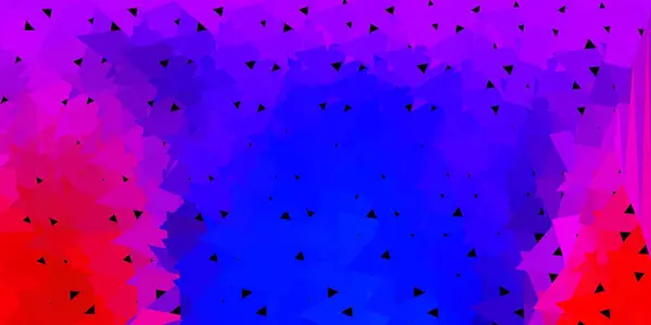Σκούρο Μπλε Κόκκινη Διανυσματική Διάταξη Πολυγώνου Διακοσμητική Πολύχρωμη Απεικόνιση Αφηρημένα — Διανυσματικό Αρχείο