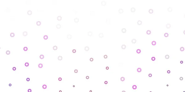 Viola Chiaro Sfondo Vettoriale Rosa Con Bolle Illustrazione Astratta Moderna — Vettoriale Stock