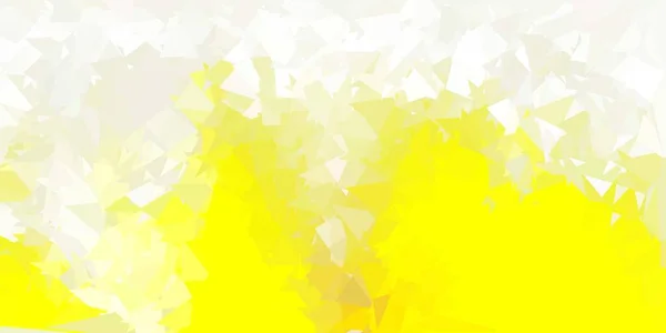 Plantilla Triángulo Abstracto Vectorial Amarillo Claro Ilustración Inteligente Estilo Faceta — Vector de stock