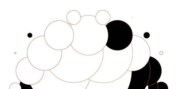 Rose Clair Mise Page Vectorielle Jaune Avec Des Formes Cercle — Image vectorielle