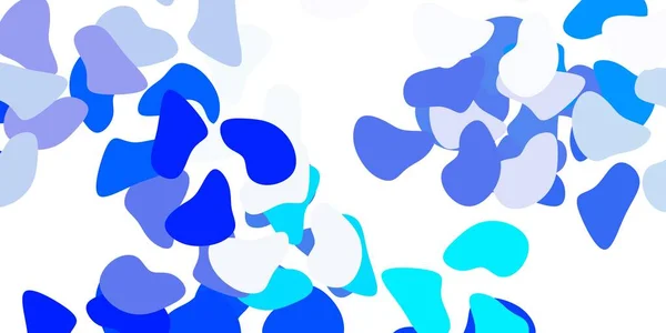 Textura Vectorial Azul Claro Con Formas Memphis Formas Abstractas Coloridas — Vector de stock