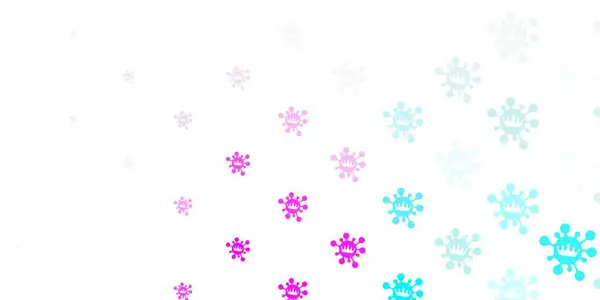 Светло Розовый Синий Векторный Фон Сизолами Ковид Простой Дизайн Абстрактном — стоковый вектор