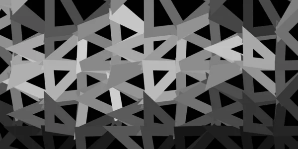 Світло Сірий Векторний Шаблон Трикутника Градієнтна Ілюстрація Полігональному Стилі Трикутниками — стоковий вектор
