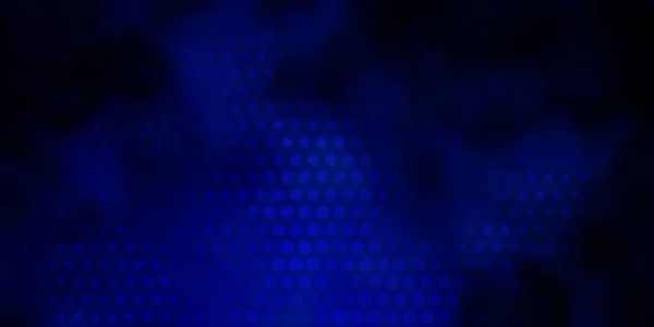 Patrón Vectorial Azul Oscuro Con Círculos Ilustración Abstracta Brillante Con — Vector de stock