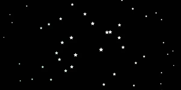 Dunkelgrünes Vektormuster Mit Abstrakten Sternen — Stockvektor