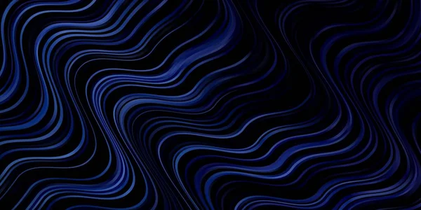 Dark Blue Vector Pattern Wry Lines — Stock Vector