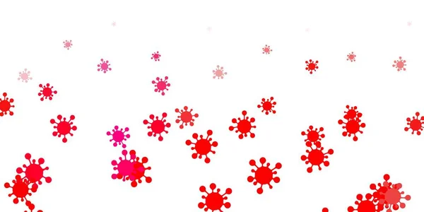 Ανοιχτό Ροζ Κόκκινο Διανυσματικό Πρότυπο Σημάδια Γρίπης Πολύχρωμη Αφηρημένη Απεικόνιση — Διανυσματικό Αρχείο