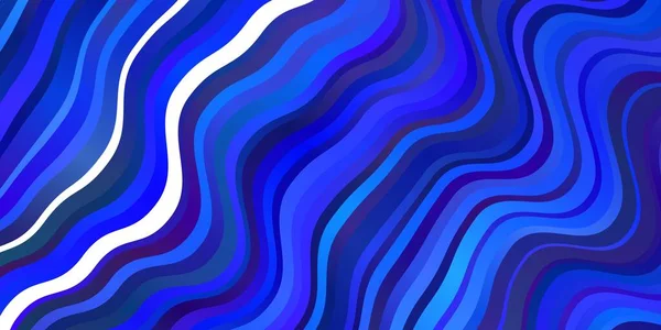 Fond Vectoriel Bleu Clair Avec Lignes Courbées Illustration Colorée Qui — Image vectorielle