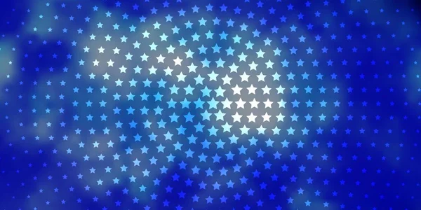 Luz Azul Fundo Vetorial Com Estrelas Coloridas Projeto Decorativo Blur — Vetor de Stock