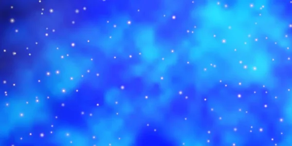 Light Blue Vector Texture Beautiful Stars Blur Decorative Design Simple — Stock Vector