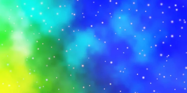 Açık Mavi, parlak yıldızlı yeşil vektör düzeni.