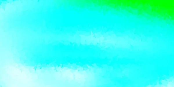 Světle Modrá Zelená Mozaika Vektorového Trojúhelníku Abstraktní Ilustrace Elegantními Gradientními — Stockový vektor