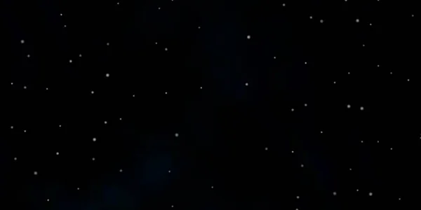 Dunkelblaues Vektormuster Mit Abstrakten Sternen — Stockvektor