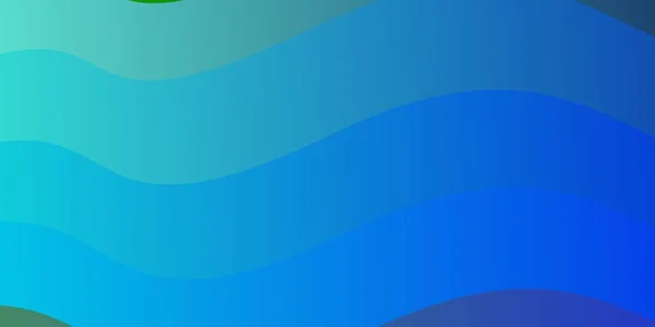 Modèle Vectoriel Bleu Clair Vert Avec Des Lignes Douces Illustration — Image vectorielle