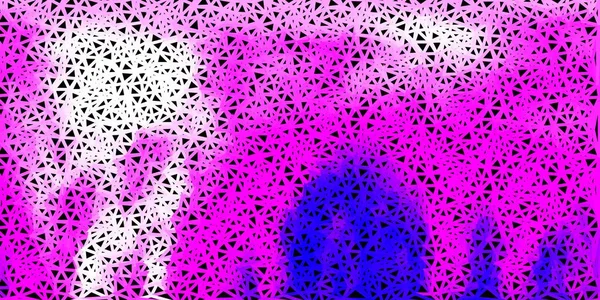 Светло Фиолетовый Розовый Векторный Треугольник Умная Иллюстрация Фасетном Стиле Абстрактными — стоковый вектор