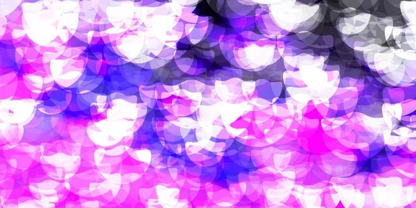 Світло Фіолетова Векторна Текстура Дисками Абстрактні Барвисті Диски Простому Градієнтному — стоковий вектор