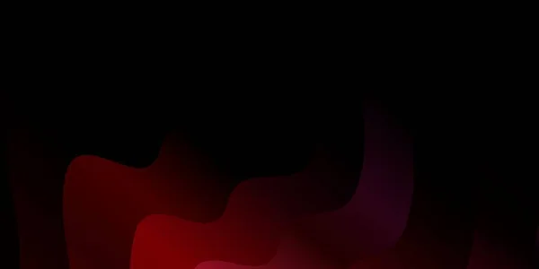 Blu Scuro Modello Vettoriale Rosso Con Linee Curve Illustrazione Astratta — Vettoriale Stock