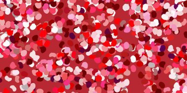 Açık pembe, rastgele şekilli kırmızı vektör arkaplan. Basit gradyan şekilli renkli bir çizim. İşiniz için akıllı tasarım.