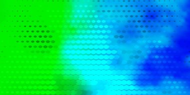 Açık Mavi, daireli yeşil vektör şablonu.