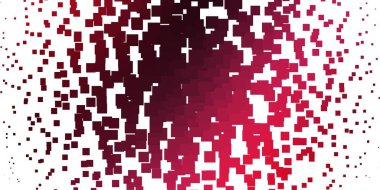 Dikdörtgenli açık kırmızı vektör arkaplanı. Gradyan dikdörtgenleri ve kareleri olan renkli çizimler. Web siteleri, iniş sayfaları için desen.