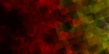 Açık kırmızı, sarı vektör düzeni çizgiler, üçgenler. Renkli üçgenlerin olduğu bir resim. Duvar kağıtları için şablon.