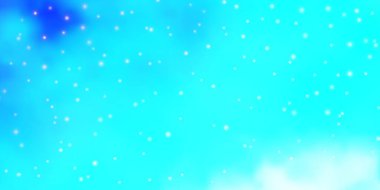 Açık mavi, güzel yıldızlı yeşil vektör dokusu.