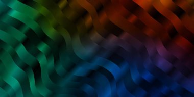 Açık Mavi, eğrili kırmızı vektör düzeni.